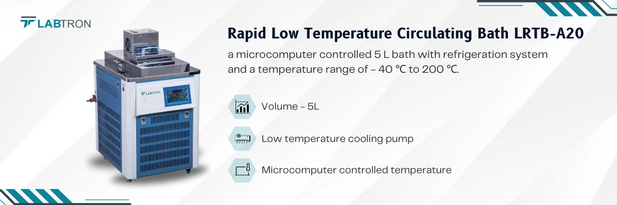 Rapid Low Temperature Circulating Bath LRTB-A20 Banner
