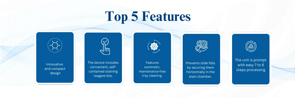 Single Automated Stainer Fluorescence LSAS-A10F |  Innovative  and compact  design | Features automatic maintenance free tray cleanig