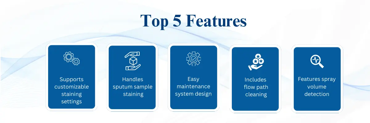 Single Automated Gram Stainer LSAS-A12G Supports customizable staining settings