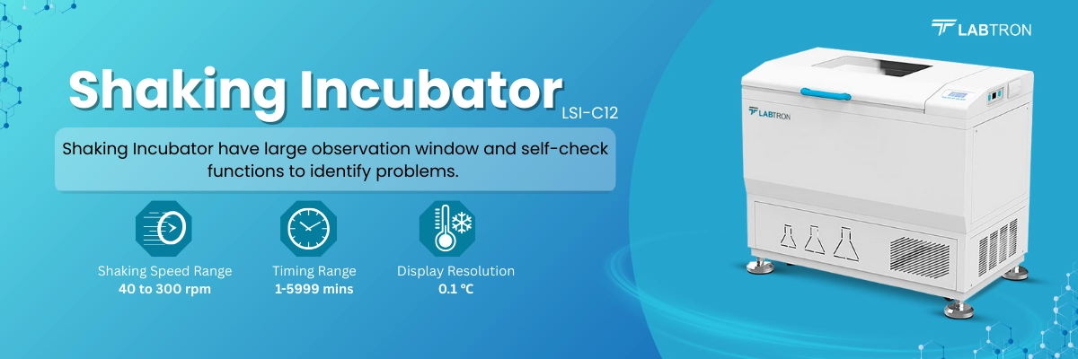 Shaking Incubator LSI-C12 | Shaking speed range: 40 to 300 rpm | Platform size: 900 × 500 mm