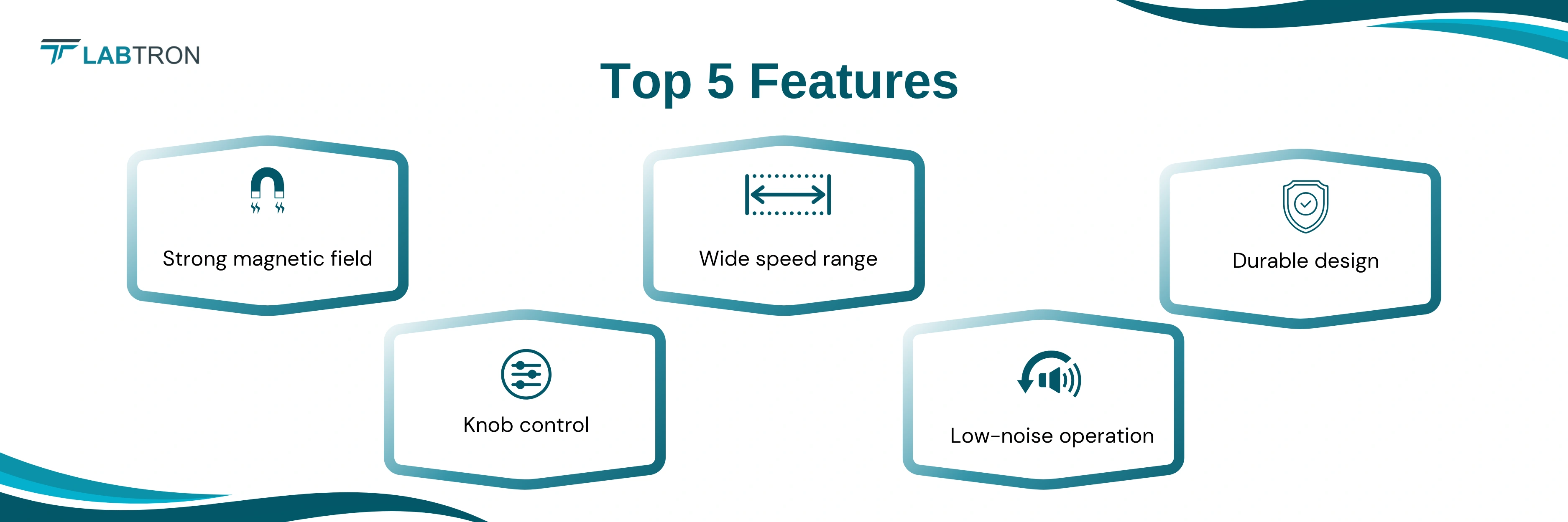 Standard Magnetic Stirrer LSMS-A14 | Strong magnetic field | Knob control