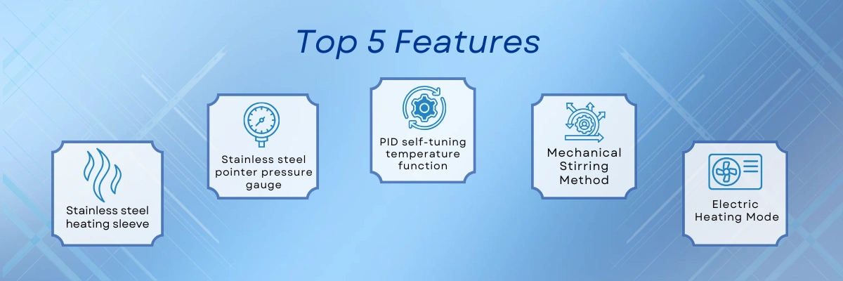 Stainless Steel Bioreactor LSSB-A10PID intelligent dual-channel temperature control system