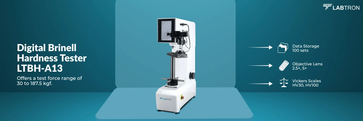 Digital Brinell Hardness Tester LTBH-A13 | Data Storage: 100 sets | Throat Depth: 165 mm