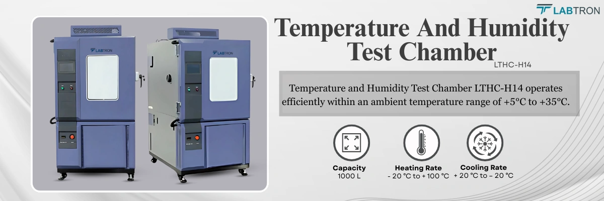 Temperature And Humidity Test Chamber LTHC-H14 | Capacity: 1000 L | Heating Rate: - 20 ℃ to + 100 ℃ 