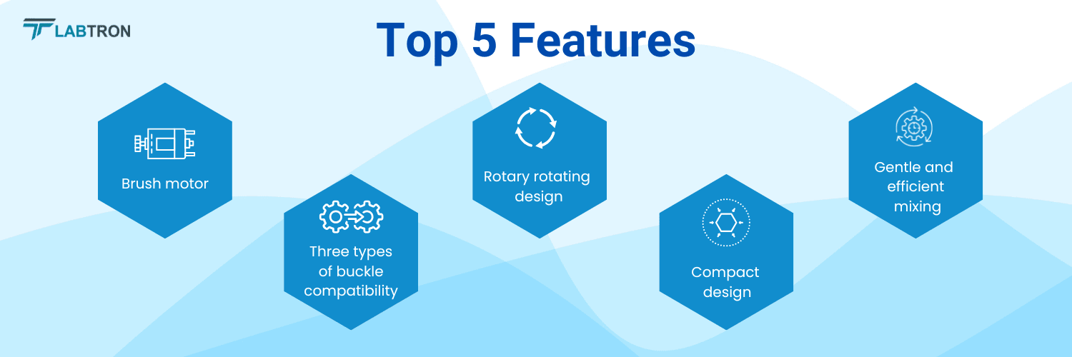 Tube Rotator Mixer LTMR-A10 |Brush motor | Rotary rotating design