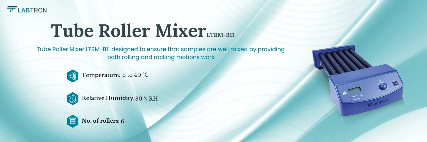 Tube Roller Mixer LTRM-B11|Maximum Capacity	4 Kg | Speed range	0 to 70 rpm