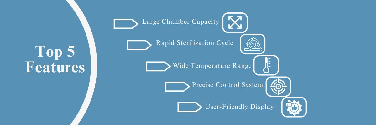 Tabletop Autoclave LTTA-D10 | Large Chamber Capacity | Rapid Sterilization Cycle