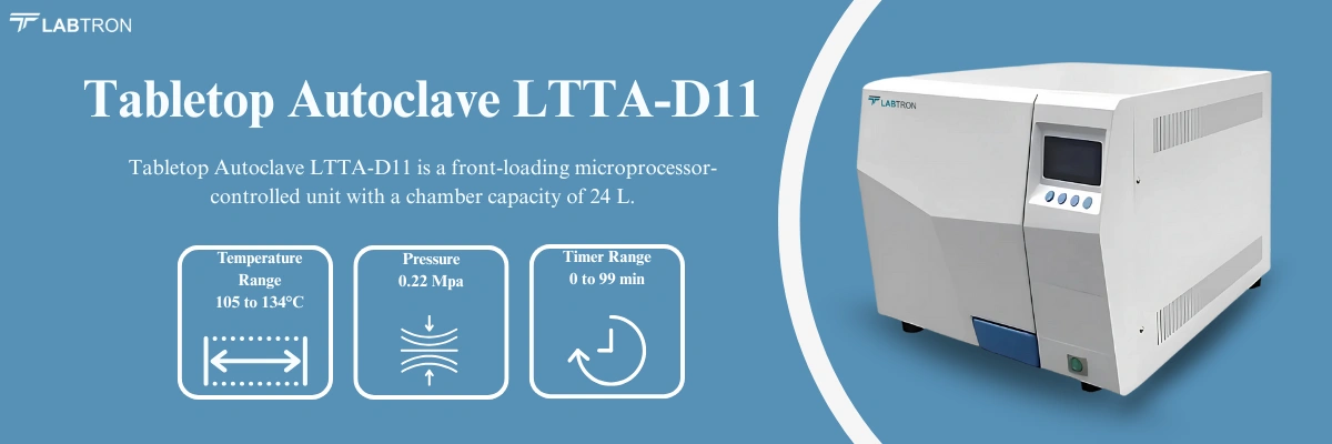 Tabletop Autoclave LTTA-D11 | Temperature Range: 105 to 134°C | Pressure: 0.22 Mpa