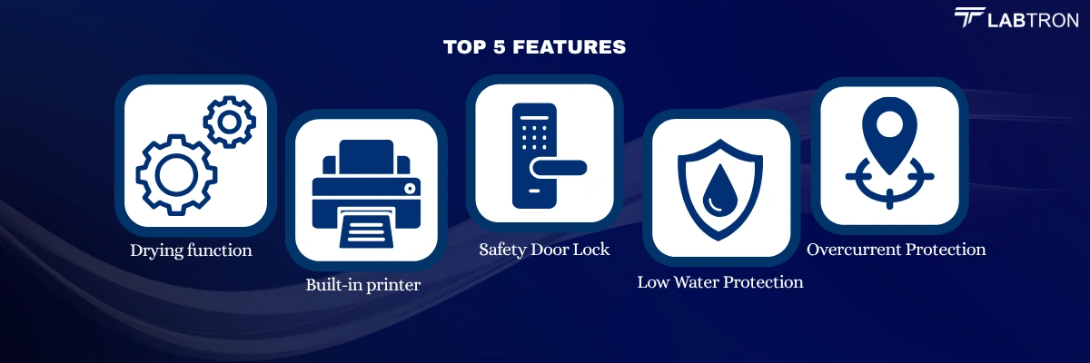 Tabletop Autoclave LTTA-F10 | Drying function | Built-in printer