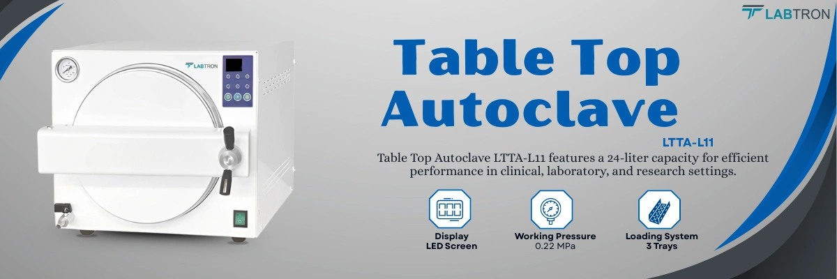 Table Top Autoclave LTTA-L11 | Display: LED Screen | Working Pressure: 0.22 MPa