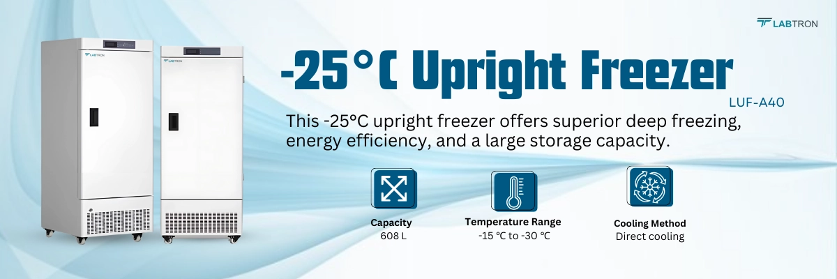 -25°C Upright Freezer LUF-A40 Banner