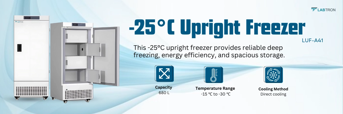 -25°C Upright Freezer LUF-A41 Banner