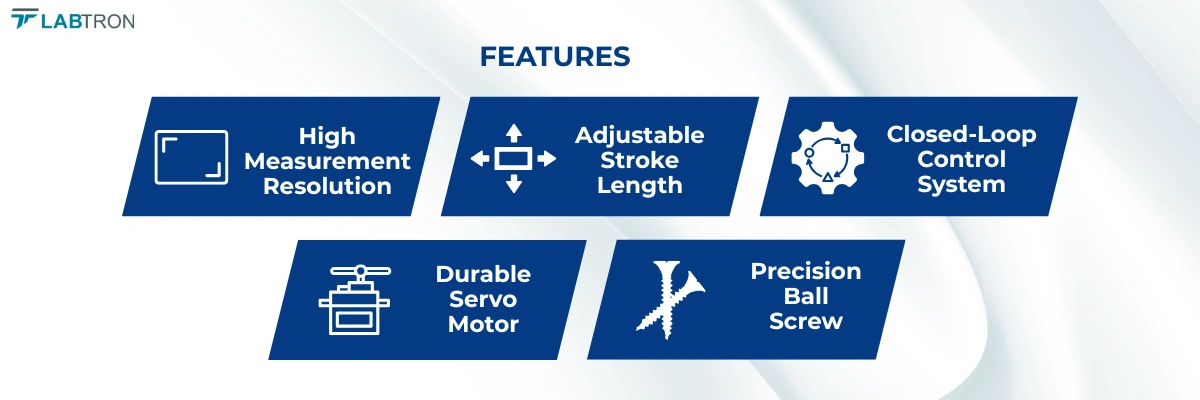 Universal Testing Machine LUTM-A40 | High Measurement Resolution | Adjustable Stroke Length