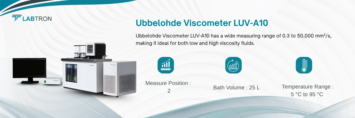 Ubbelohde Viscometer LUV-A10 | Measure Position : 2 | Bath Volume : 25 L