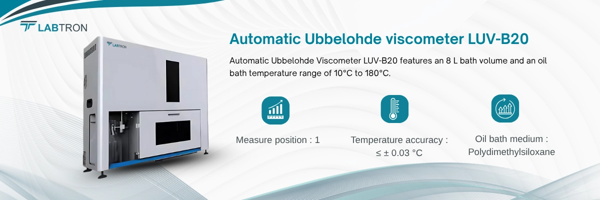 Automatic Ubbelohde viscometer LUV-B20 | Measure position : 1 | Temperature accuracy : ≤ ± 0.03 °C