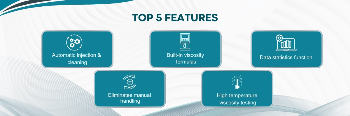 Automatic Ubbelohde viscometer LUV-B20 | Automatic injection & cleaning | Built-in viscosity formulas