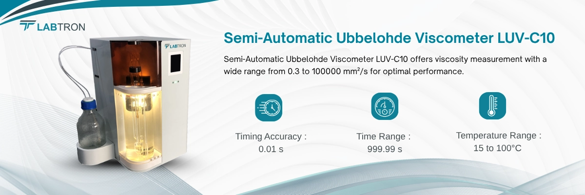 Semi-Automatic Ubbelohde Viscometer LUV-C10 |Timing Accuracy : 0.01 s | Time Range : 999.99 s