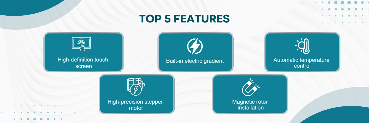 Rotational Viscometer LVM-B13 | High-definition touch screen | Built-in electric gradient