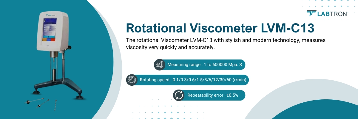 Rotational Viscometer LVM-C13 | Measuring range : 1 to 600000 Mpa. S | Rotating speed : 0.1/0.3/0.6/1.5/3/6/12/30/60 (r/min)