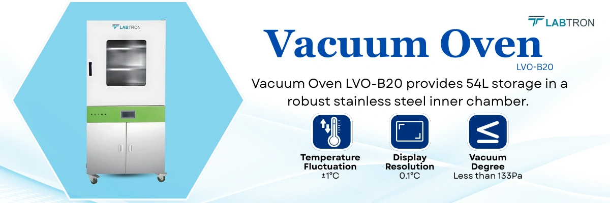 VACUUM OVEN LVO-B20 | TEMPERATURE FLUCTUATION ±1℃ | DISPLAY RESOLUTION 0.1℃