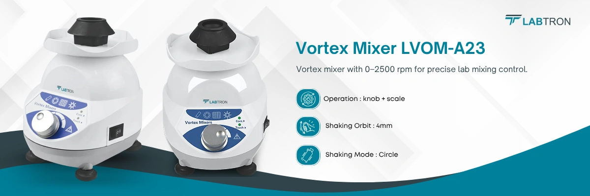 Vortex Mixer LVOM-A23 | Speed Range-0 to 2500rpm | Operation-knob + scale