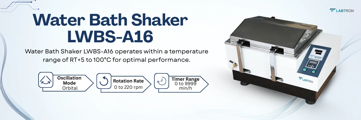 Water Bath Shaker LWBS-A16 | Type : Water Bath | Temperature Range : RT+5 to 100°C