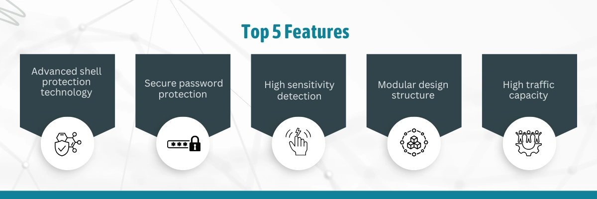 Walk-Through Metal Detector LWMD-C14 | Advanced shell protection technology | Secure password protection 