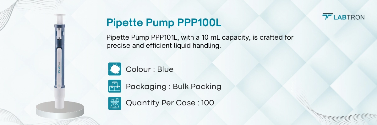 Pipette Pump PPP100L | Colour : Blue | Packaging : Bulk Packing