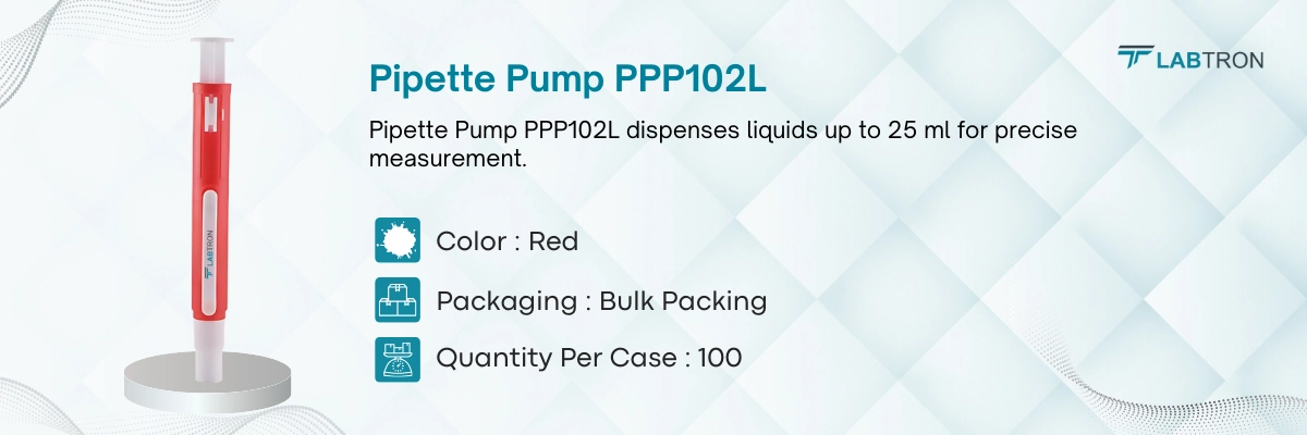 Pipette Pump PPP102L | Color : Red | Packaging : Bulk Packing