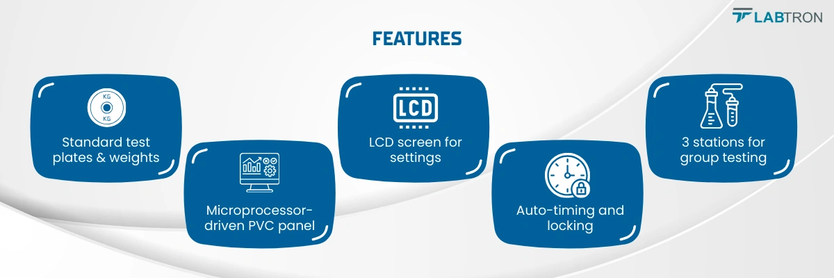 Lasting adhesive tester TLAT-A10 | Auto-timing & locking | LCD Screen 
